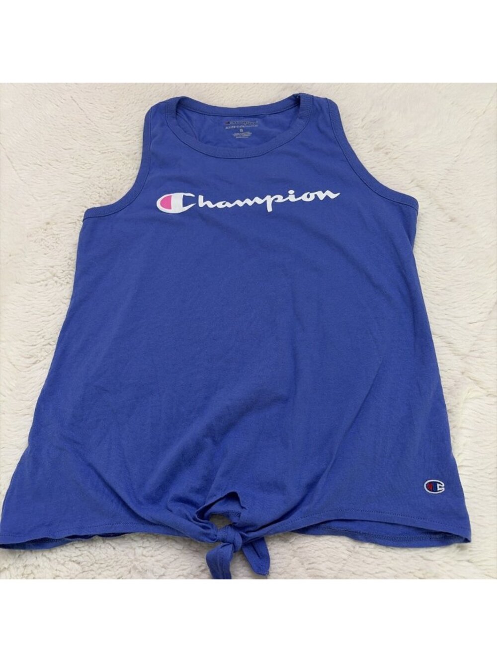 Champion Authentic Athletic Wear Girls Xl Tie Front Tank Top